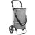 SONGMICS Összecsukható bevásárlókocsi nagy táskával 35l stabil, hűtőzsebbel Szürke KST02GY