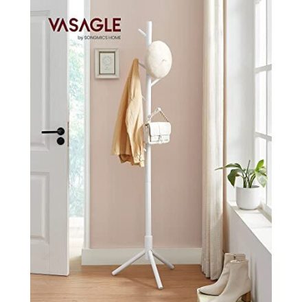 Vasagle RCR04WT Faakasztó, Állítható magasságú 47 x 47 x 175 cm 